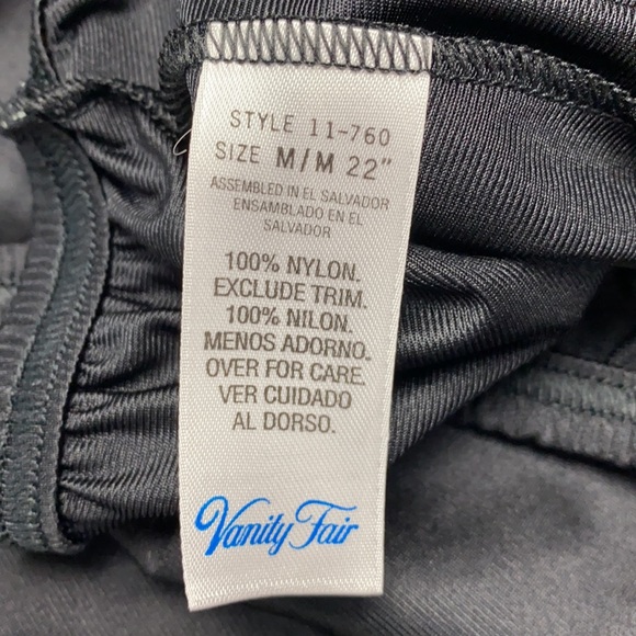 Vanity Fair Black Slip Size: Medium - Picture 12 of 16